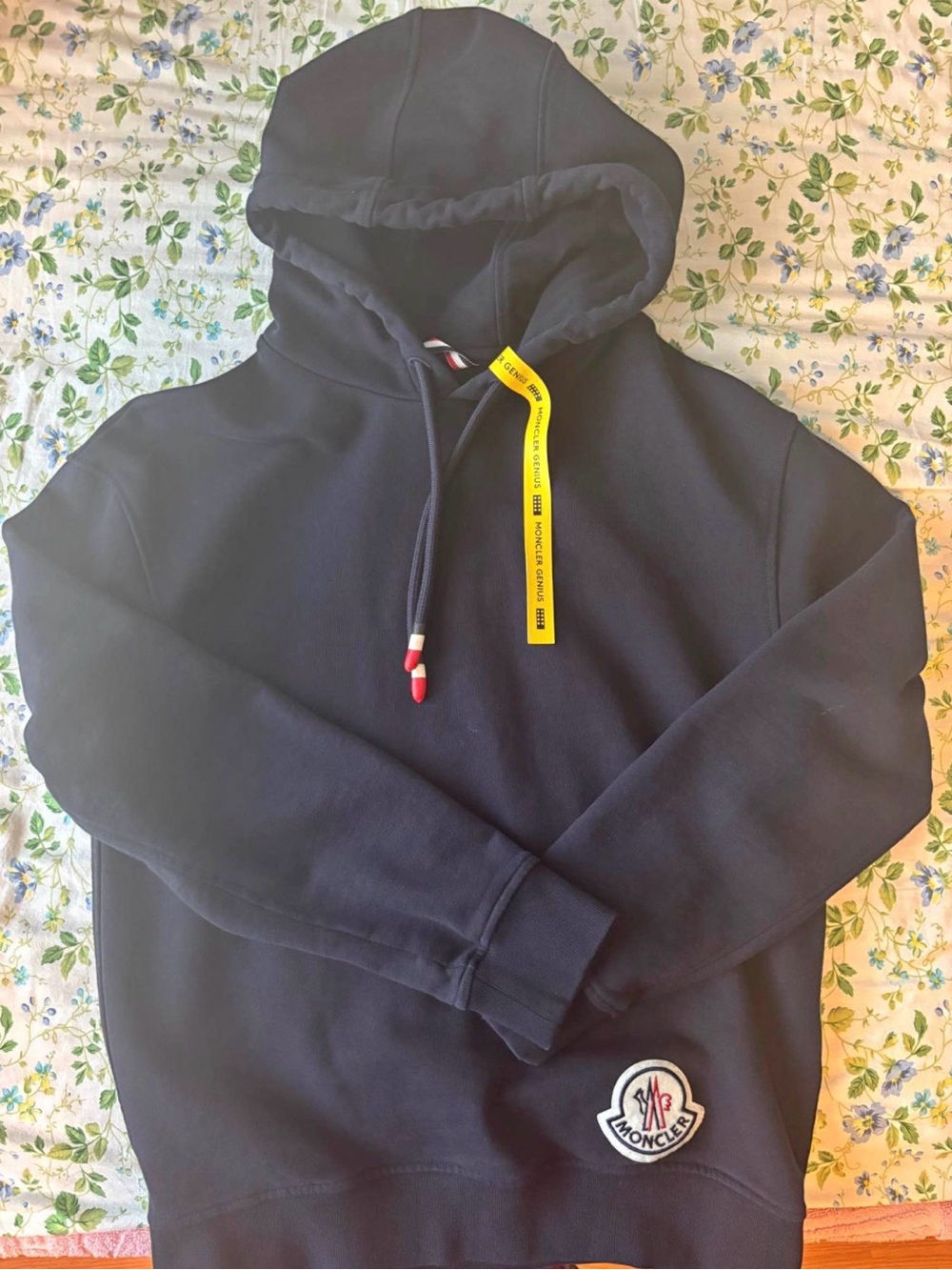 Authentic moncler dark blue hoodie